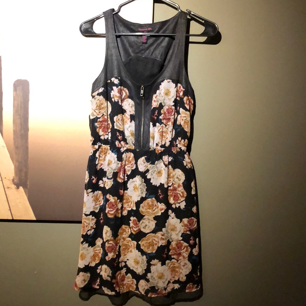 Dress with floral/skull print